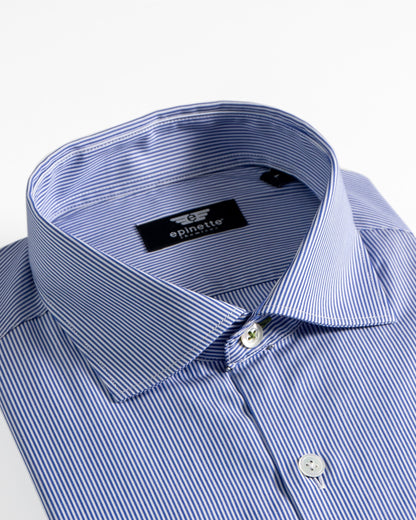 Shirt Thin Stripes Classic Light Blue